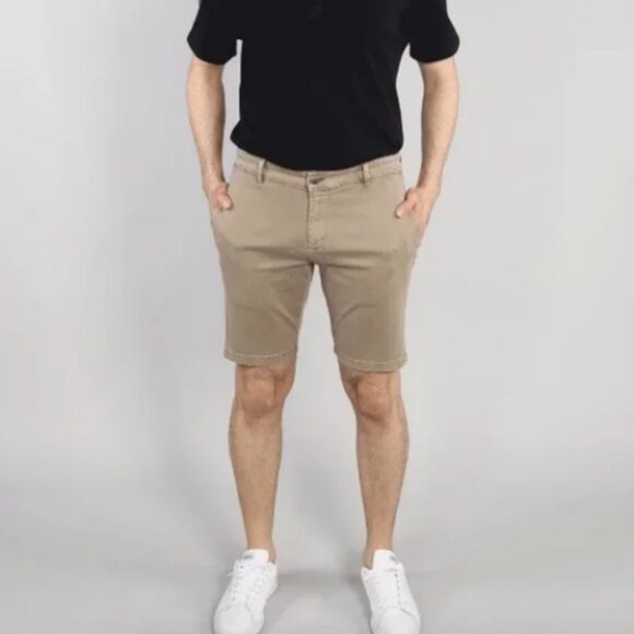 7 Downie St. Men's Oatmeal Shorts Size 36 9" Tapered Shorts - Picture 1 of 7